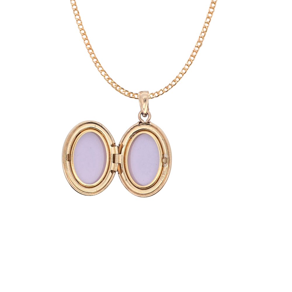 9k Yellow Gold Oval Locket