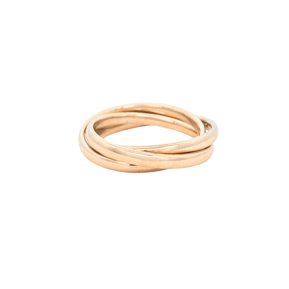 9k Yellow Gold 'Unity' Russian Wedder Ring