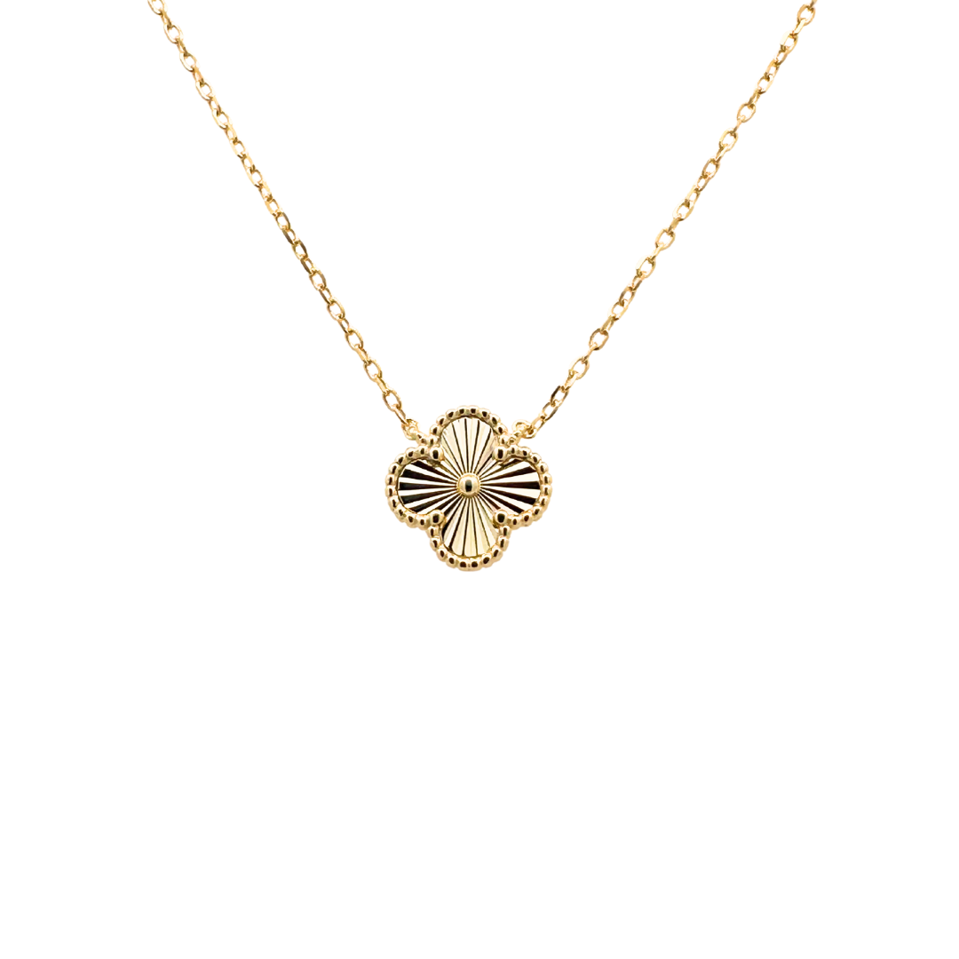 Gold Plated Petal Pendant