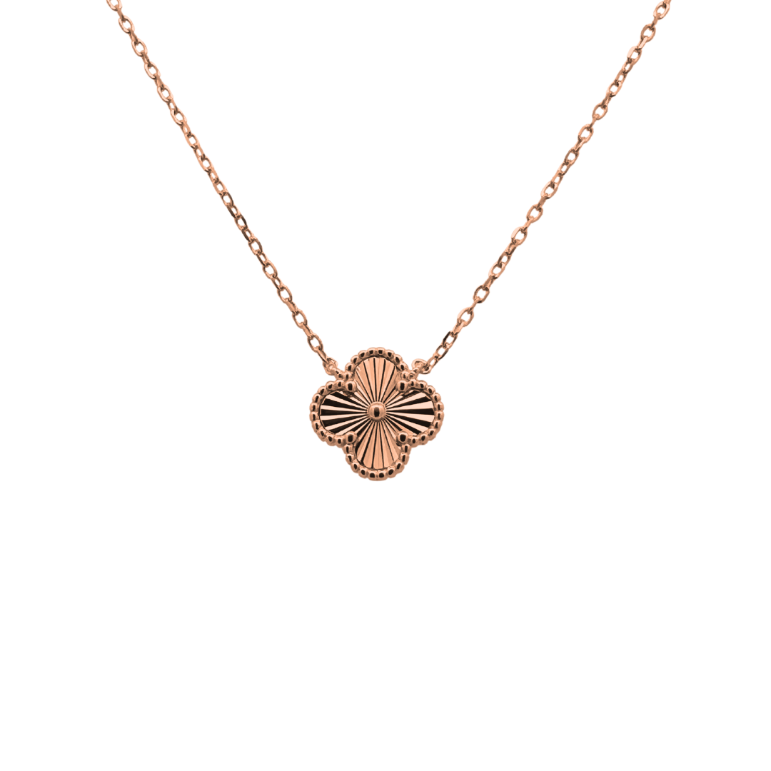 Rose Gold Plated Petal Pendant