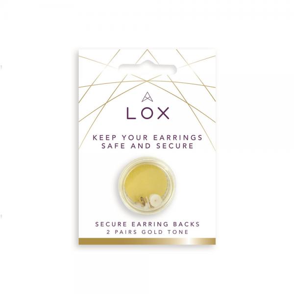 Lox Secure Earring Backs - Gold Tone