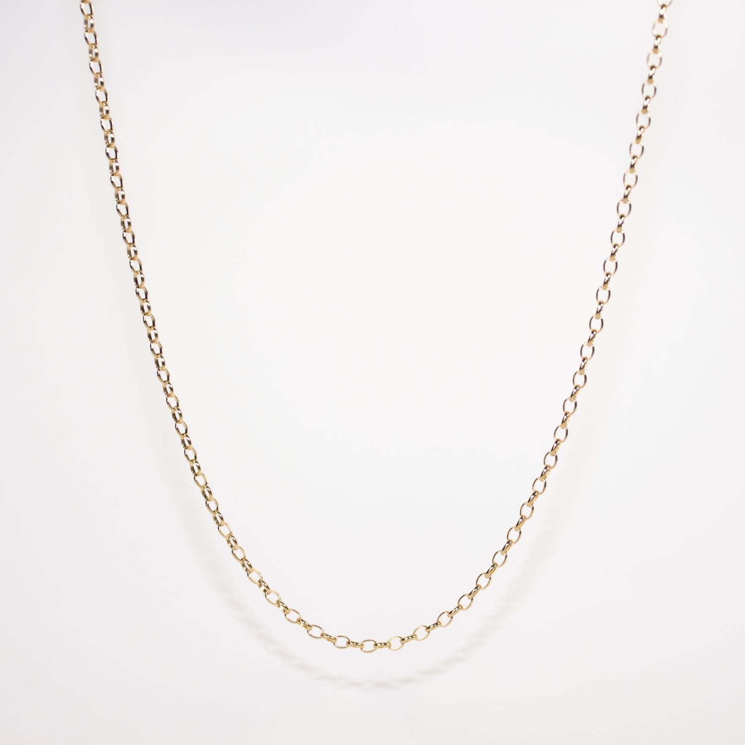 9k Yellow Gold Oval Belcher Chain