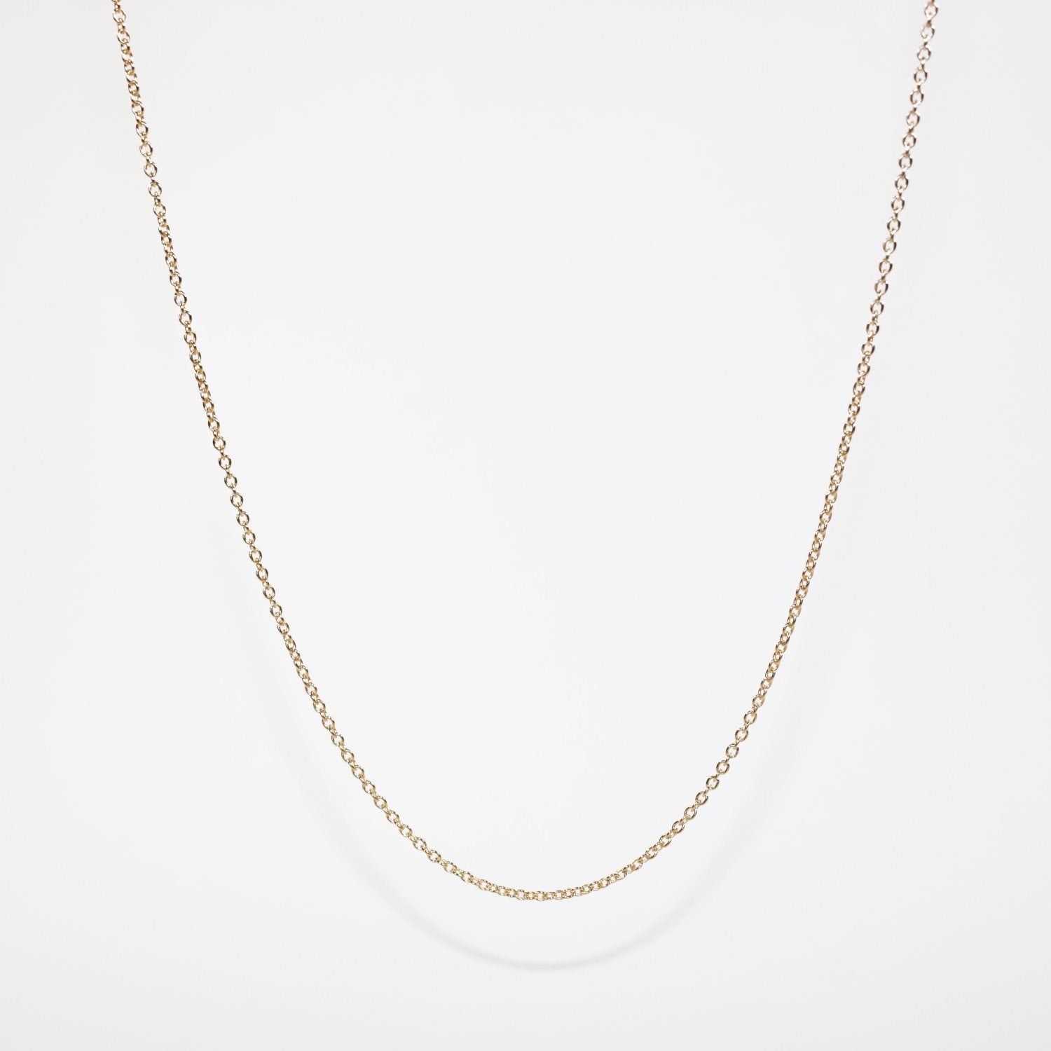9k Yellow Gold Cable Chain - 45cm