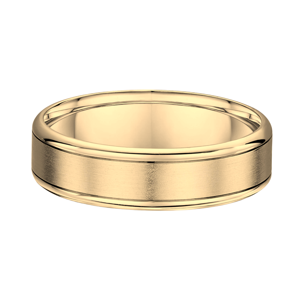 'Tate' Polished Edge Wedding Band