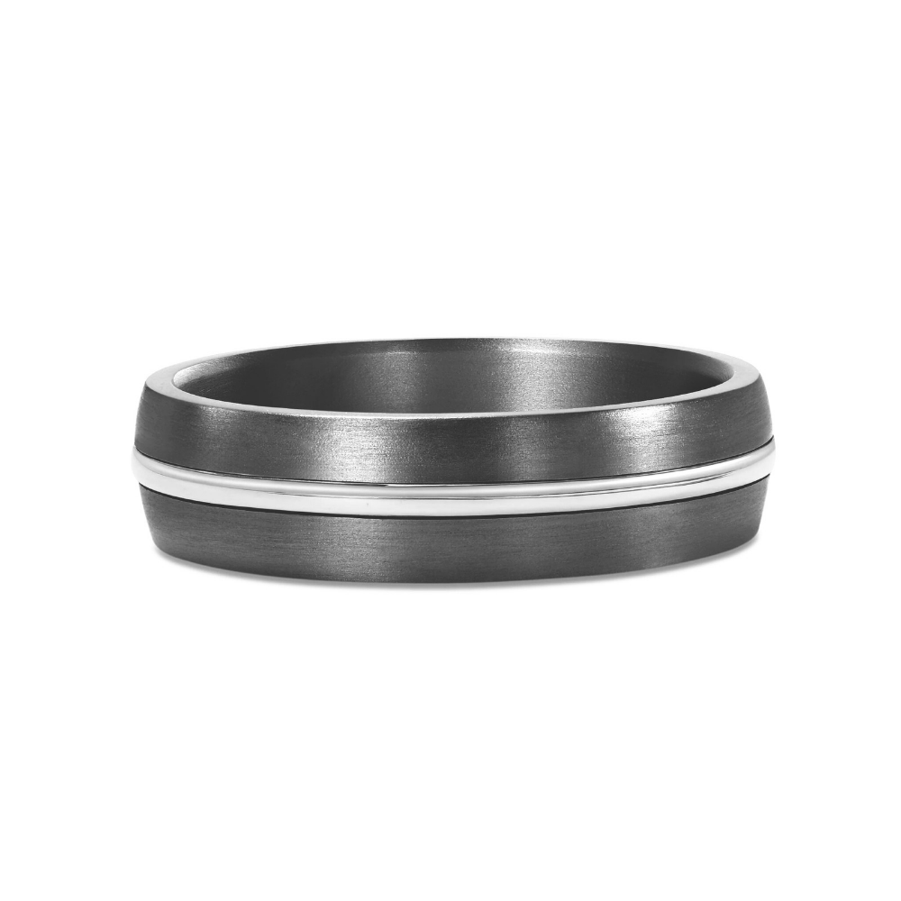 'Sterling' Tantalum and Gold Wedding Ring