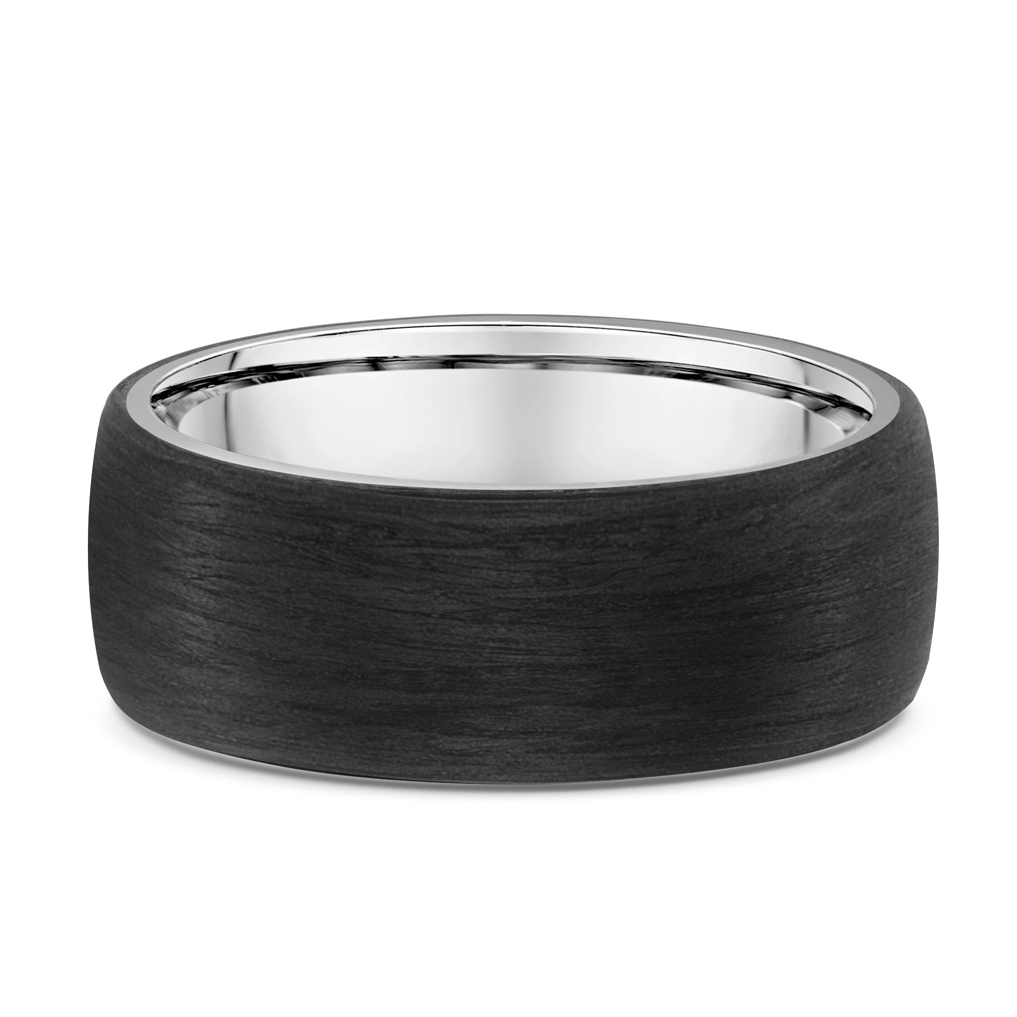 'Mason' Gold and Carbon Fibre Wedding Band