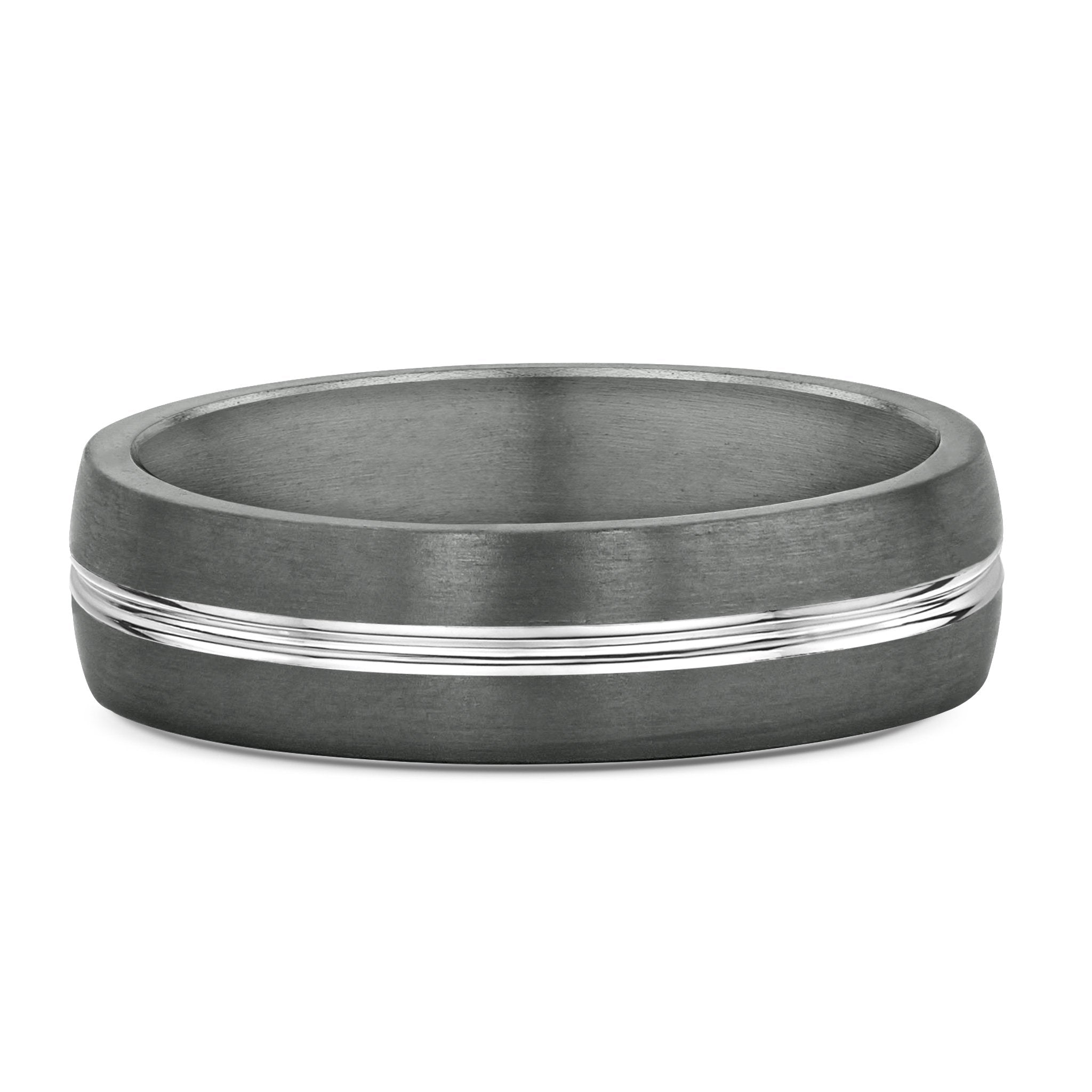 Tantalum and White Gold Wedding Ring