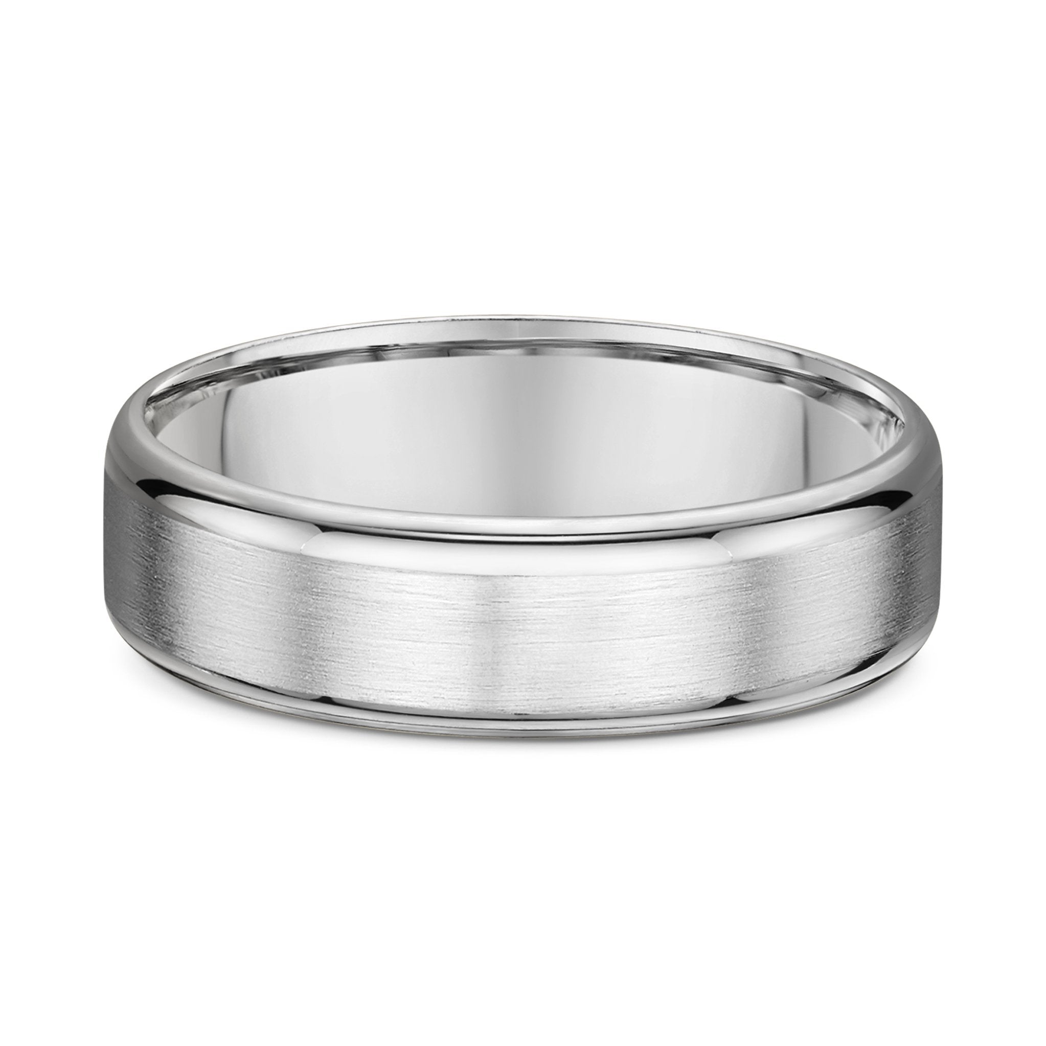 'Rowan' Brushed Polished Edge Wedding Band