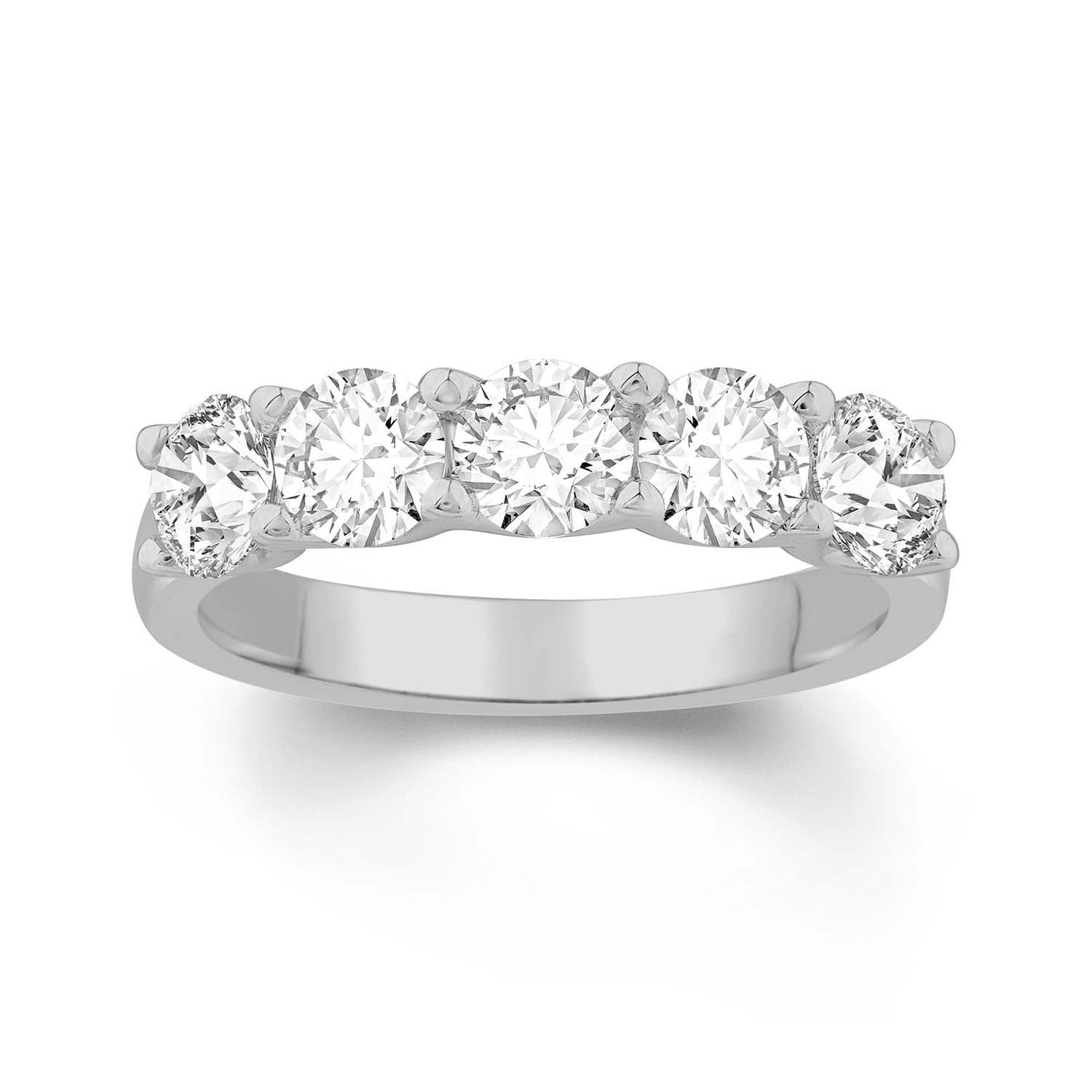 18k White Gold 1.25ct Lab Grown Diamond Band