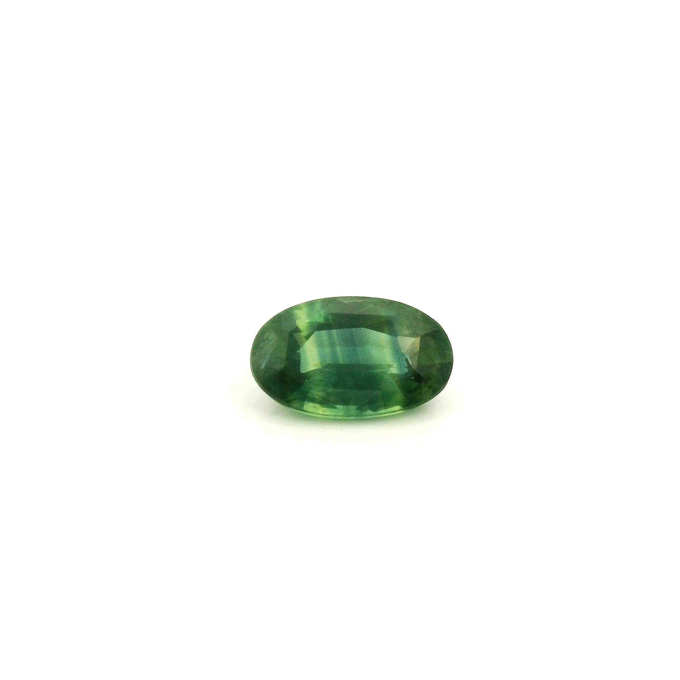 0.83ct Oval Natural Sapphire (Colour Green, Clarity Slightly Included, Cut Faceted)
