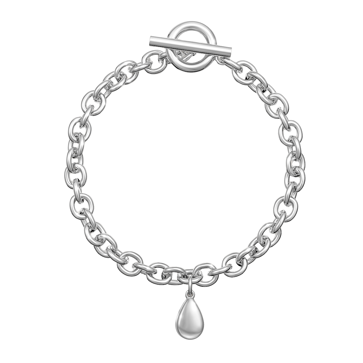 Love in a Jewel Plain Love Drop Charm
