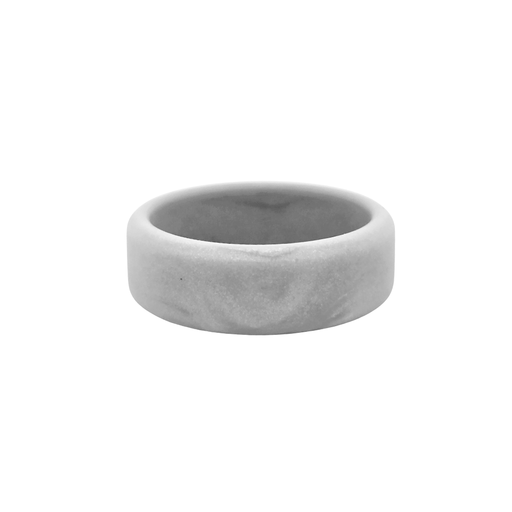 Ash Flat Beveled Edge Silicone Band