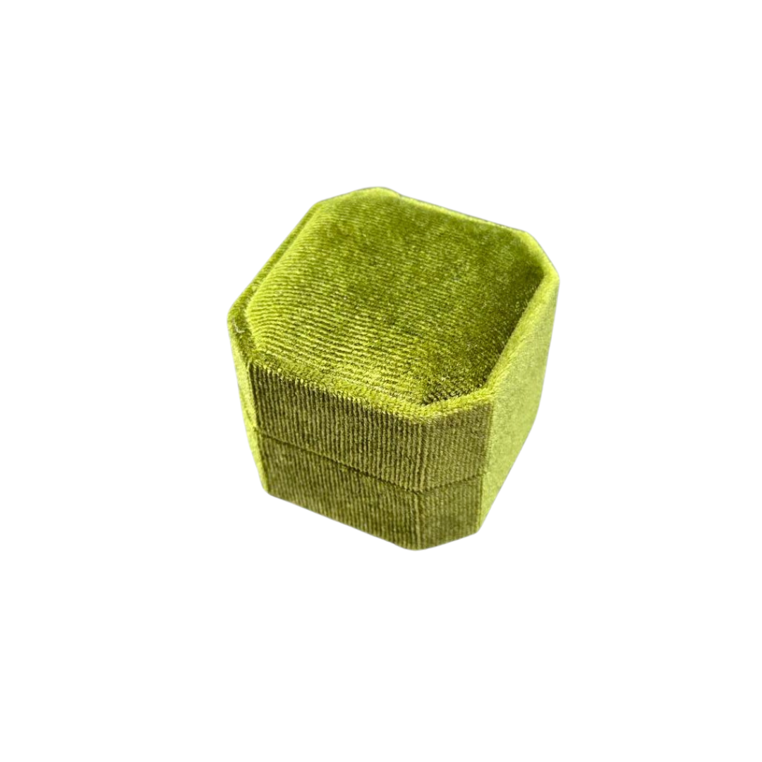 Green Velvet Ring Box