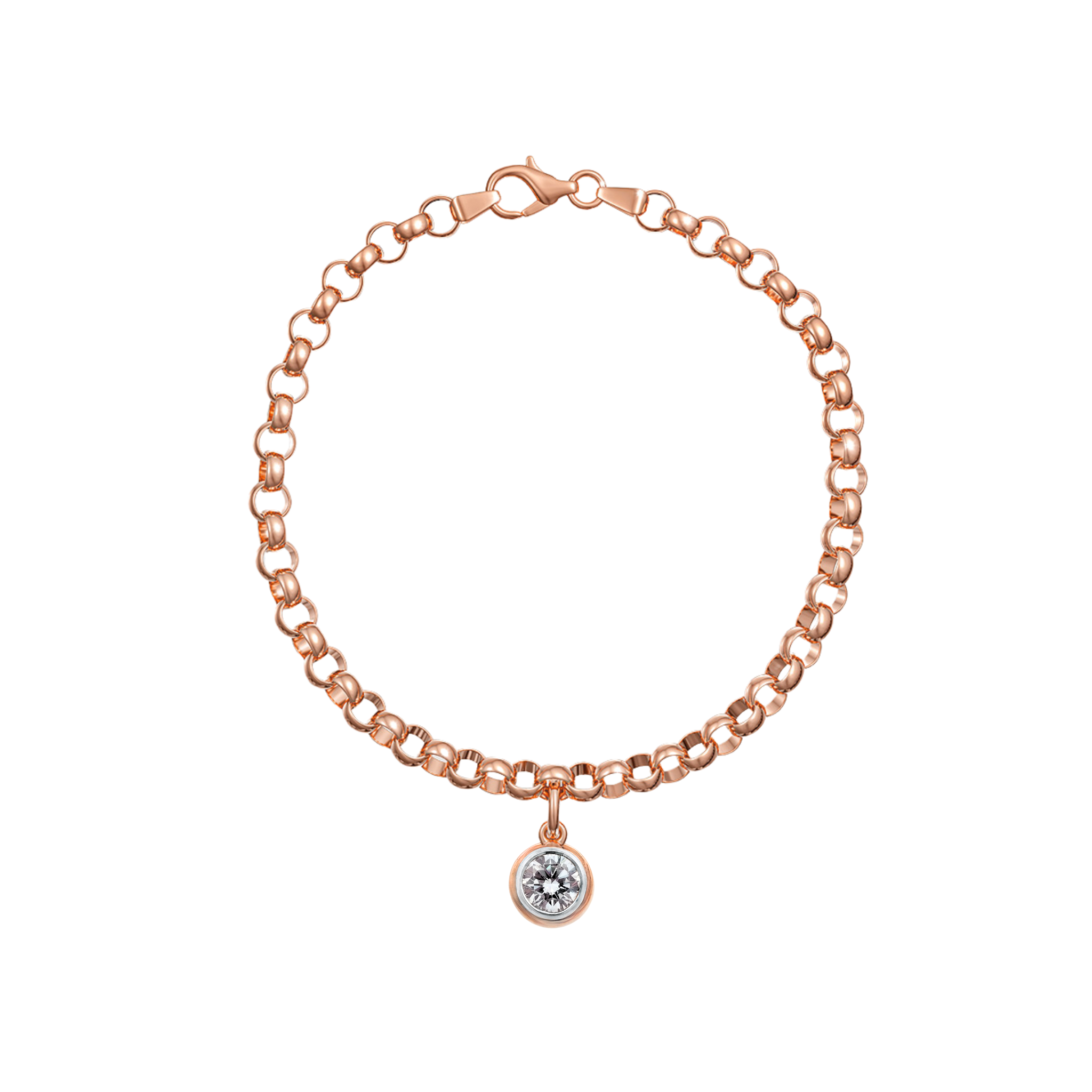 Love in a Jewel Solitaire Charm