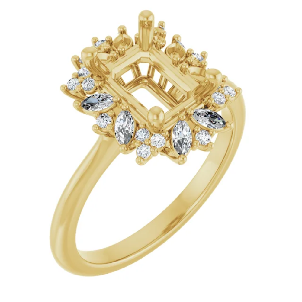 'Aurelia' Emerald Ring