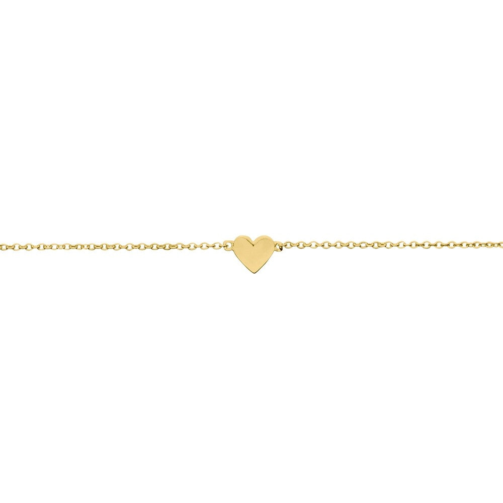 Gold Plated Heart Bracelet