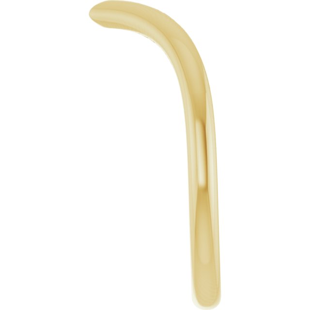 'Vera' 10k Yellow Gold V Point Chevron Band (N)