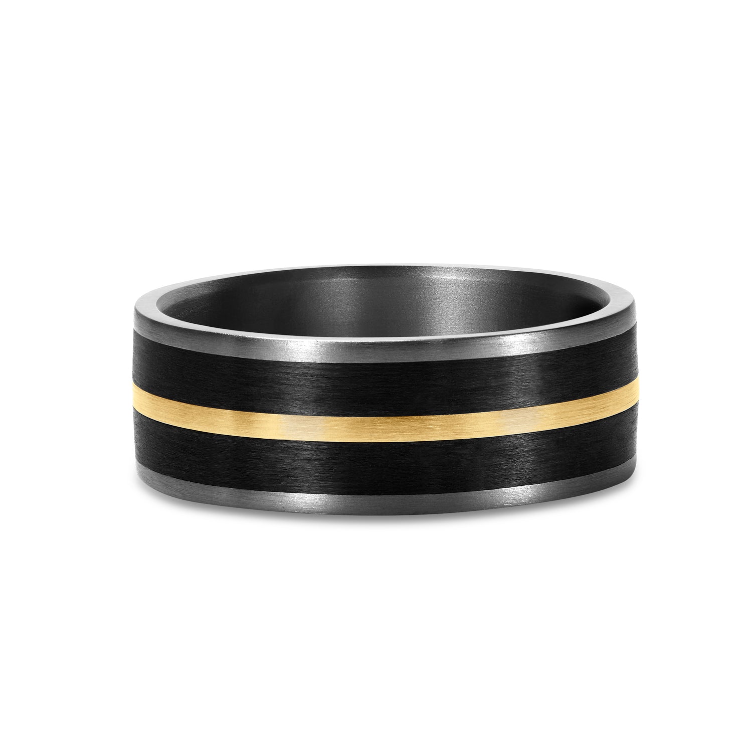 Tantalum, Carbon Fibre & Gold Ring