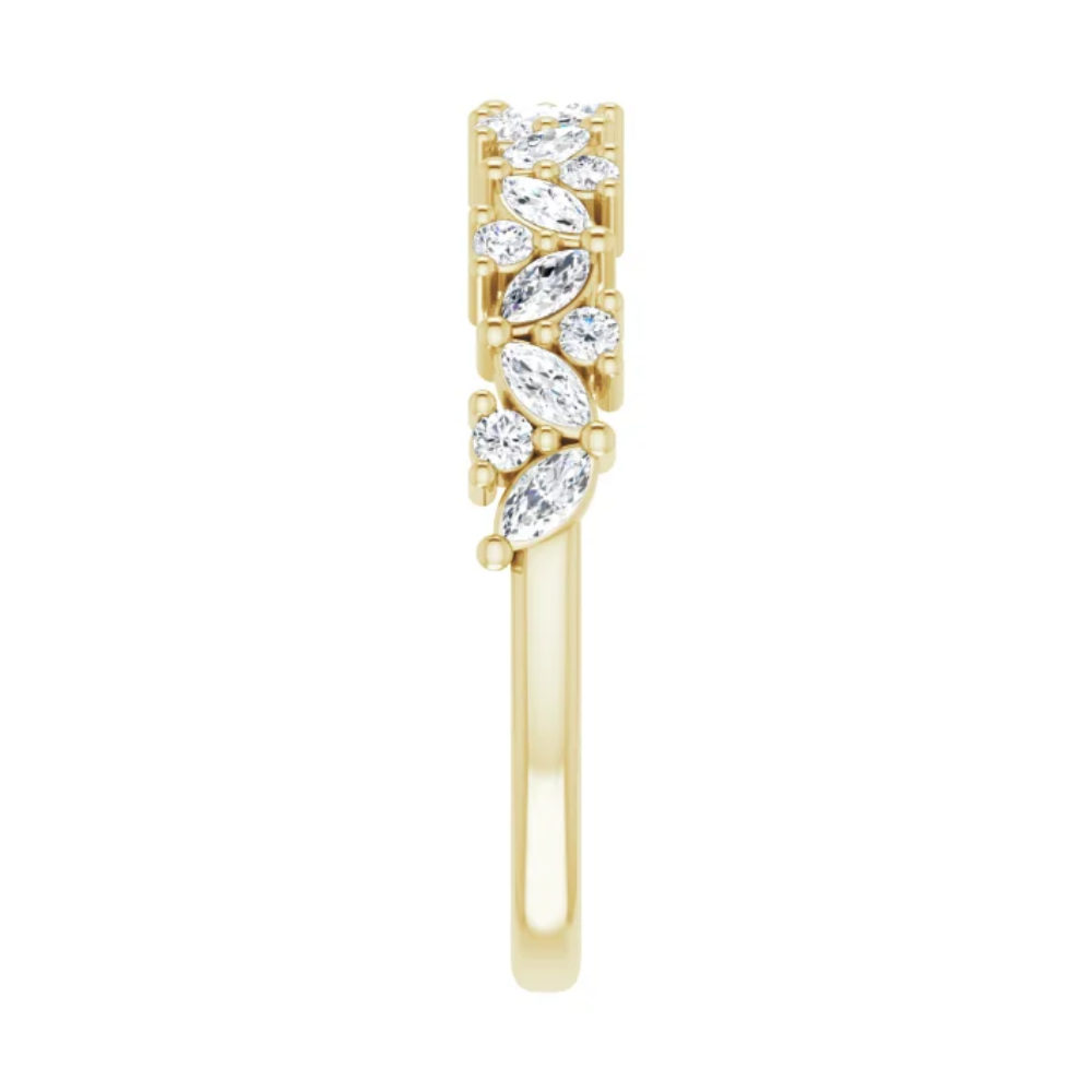 14k Yellow Gold 'Harper' Lab Diamond Band