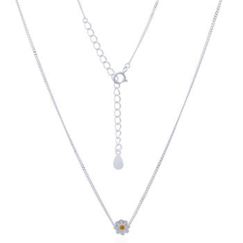 Sterling Silver Daisy Necklace