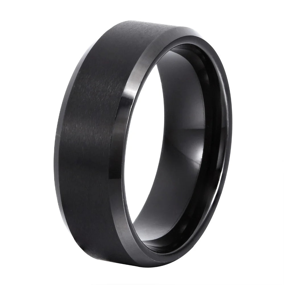 Tungsten Black Beveled Edge Ring