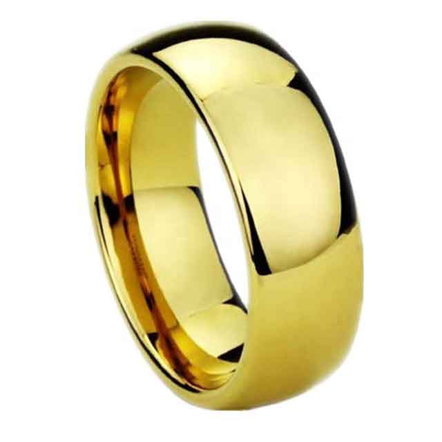 Tungsten & Yellow Gold Ring