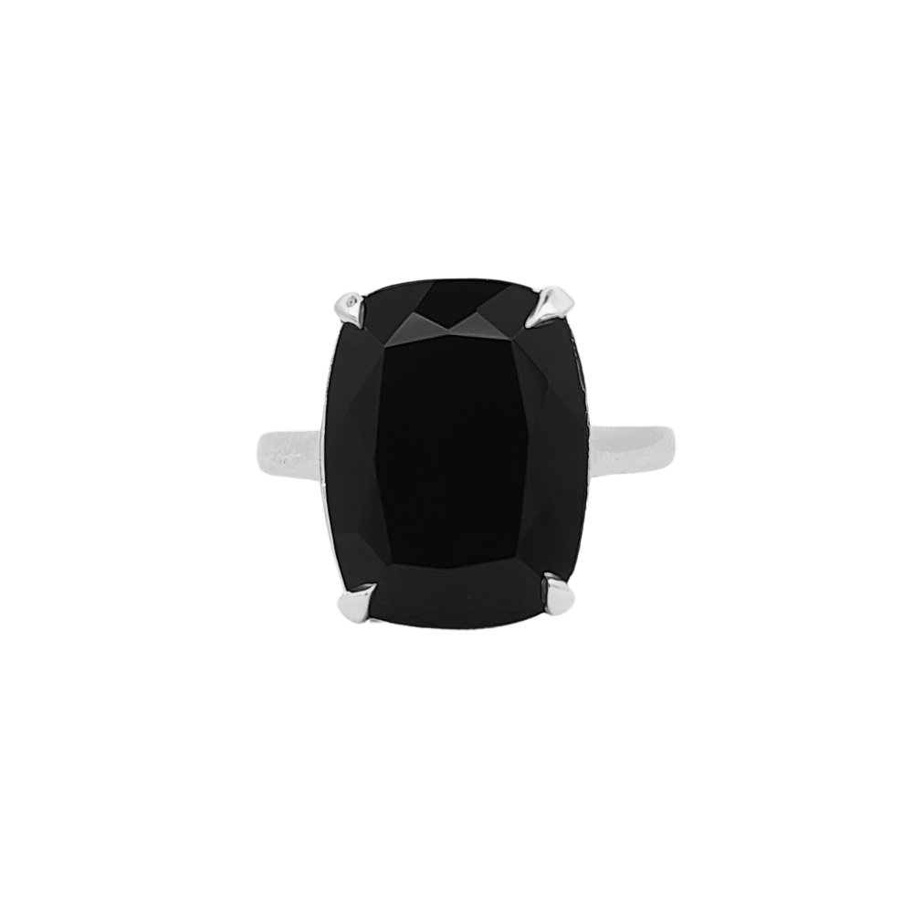 Sterling Silver 'Aphrodite' Onyx Cocktail Ring