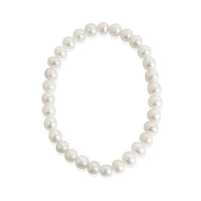 White Fresh Water Pearl Stretch Bracelet