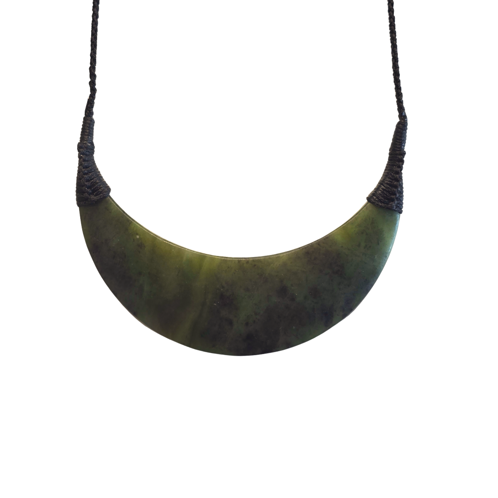 NZ Pounamu (Greenstone) Breast-Plate Pendant