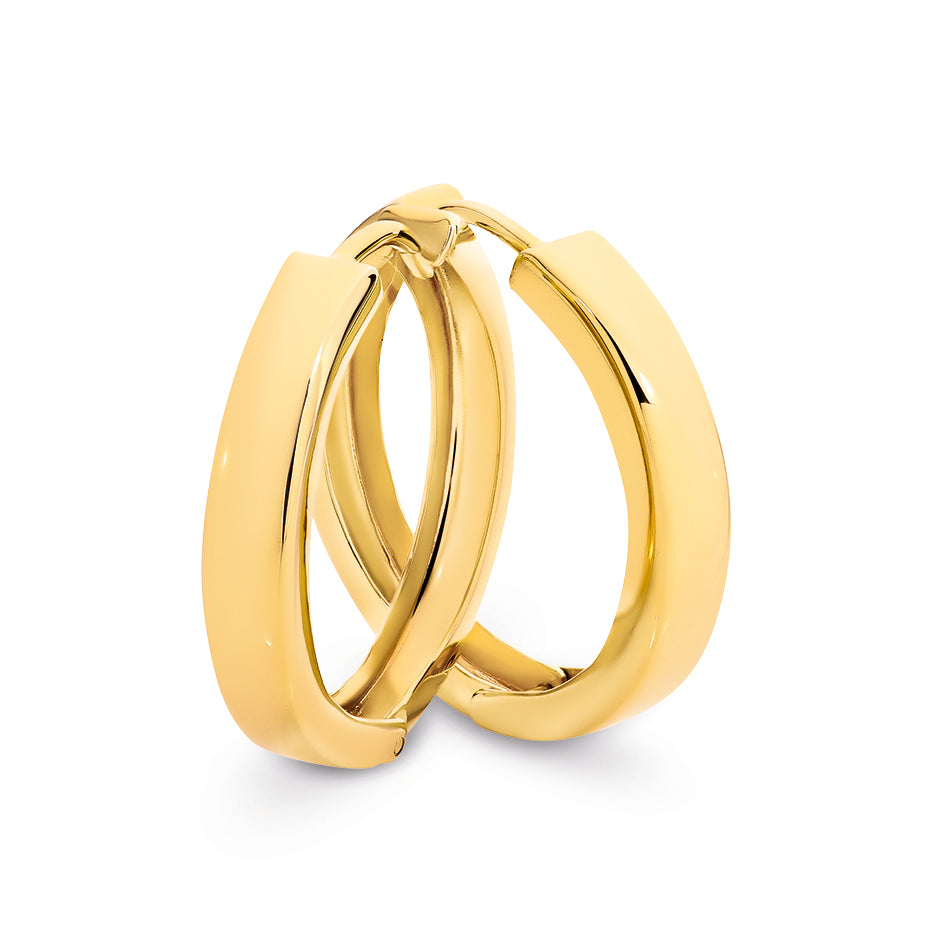 9k Yellow Gold Bonded Earrings