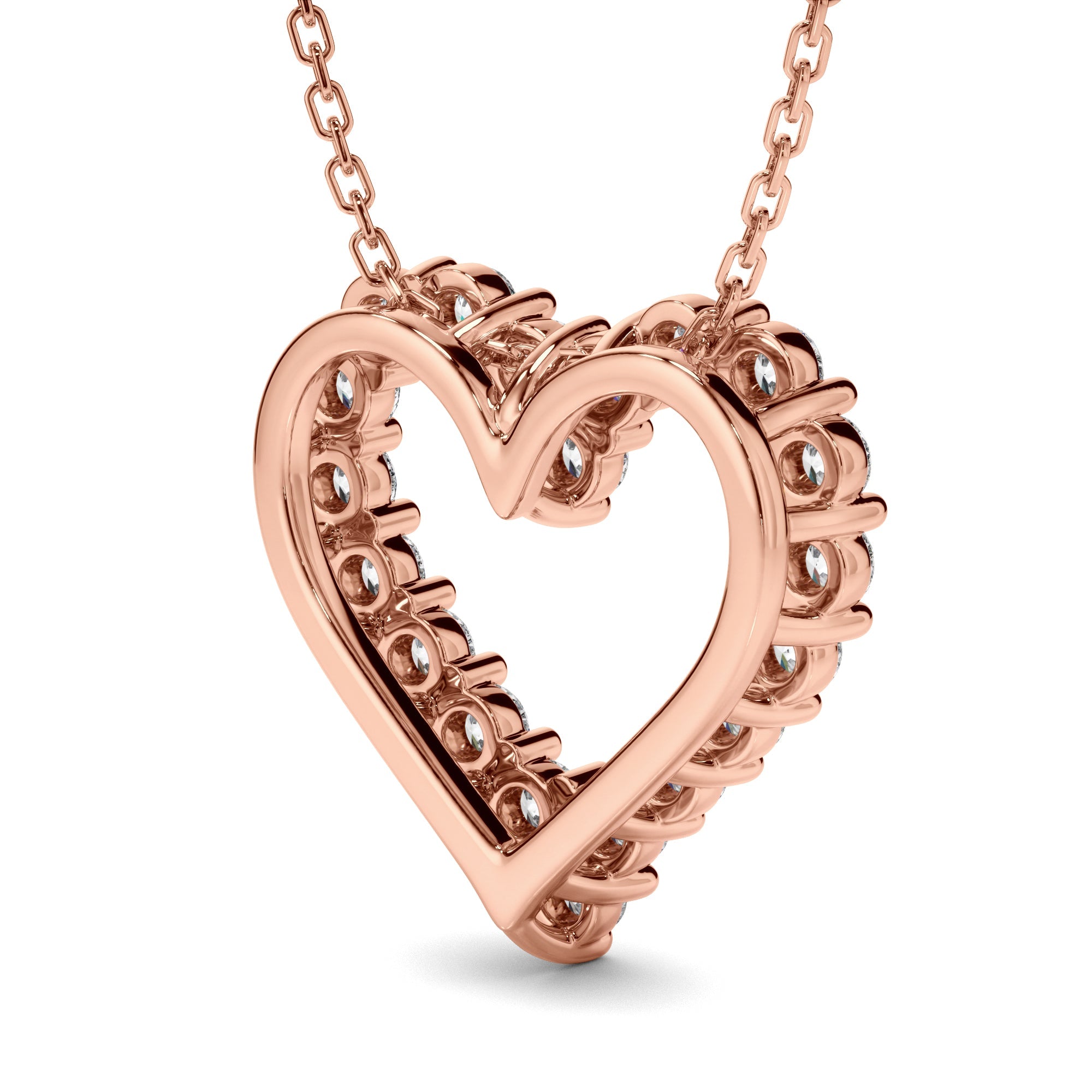 Diamond Heart-Shaped Pendant