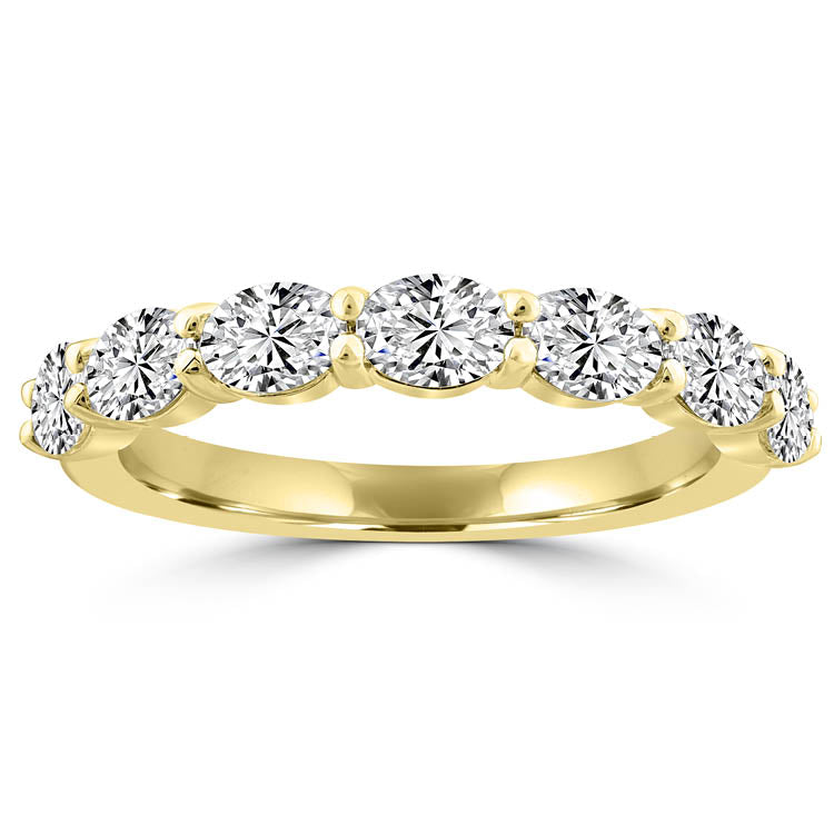 18k Yellow Gold Oval Lab Diamond Ring (1.30ct)