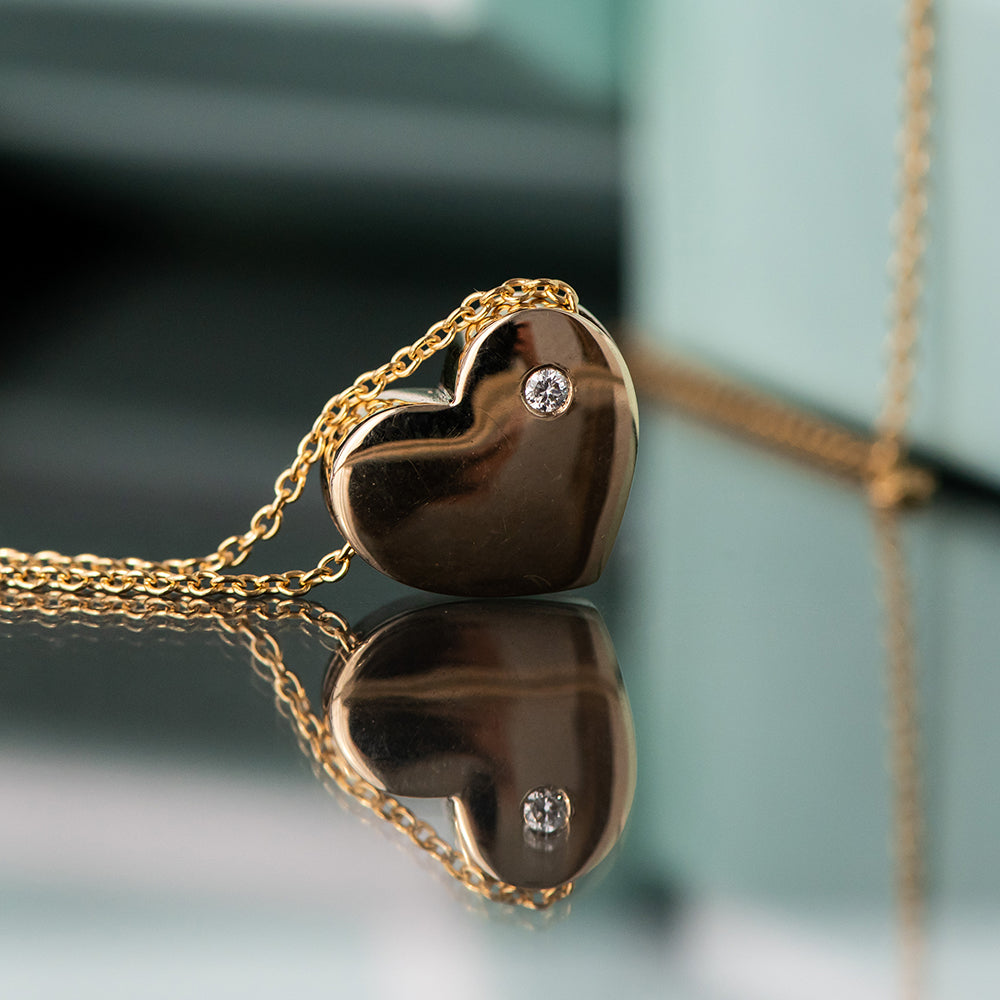 Love in a Jewel Heart Pendant