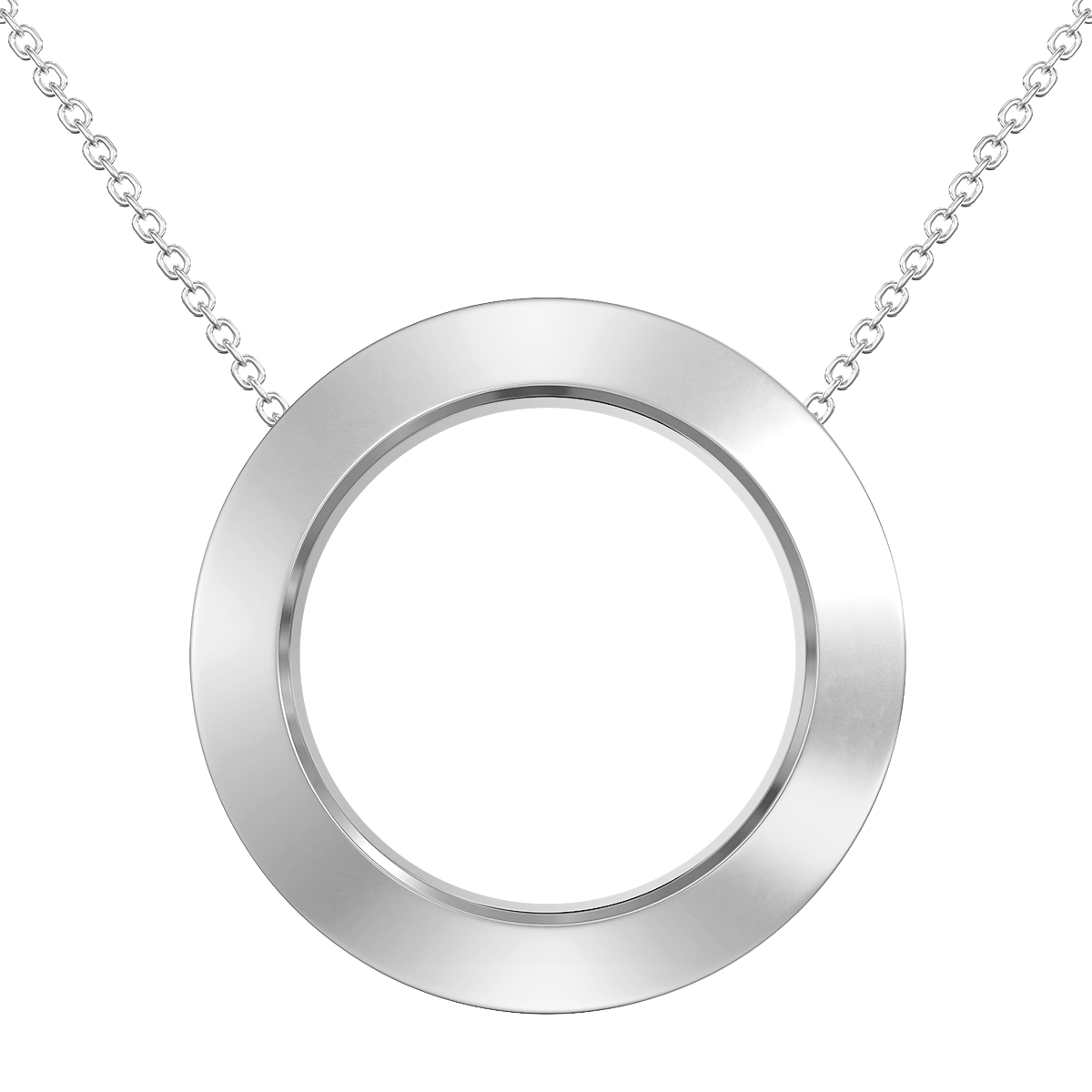 Love in a Jewel Plain Circle of Love Pendant