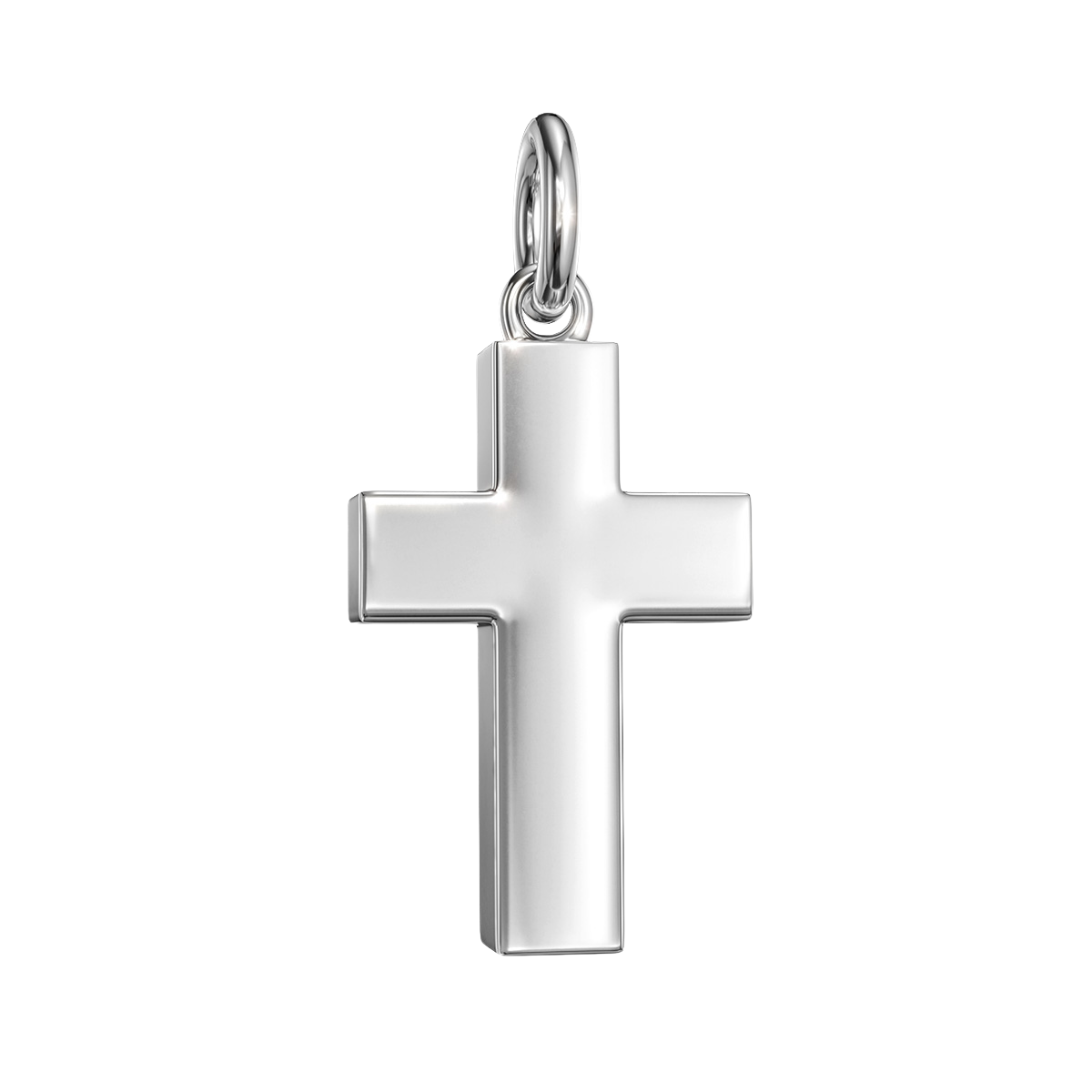 Love in a Jewel Plain Cross Charm