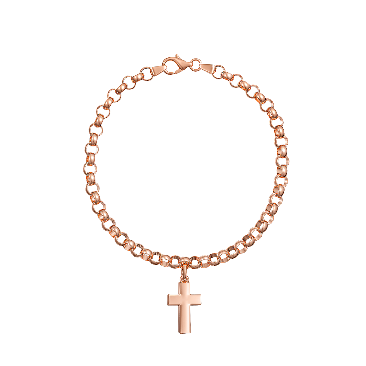 Love in a Jewel Plain Cross Charm