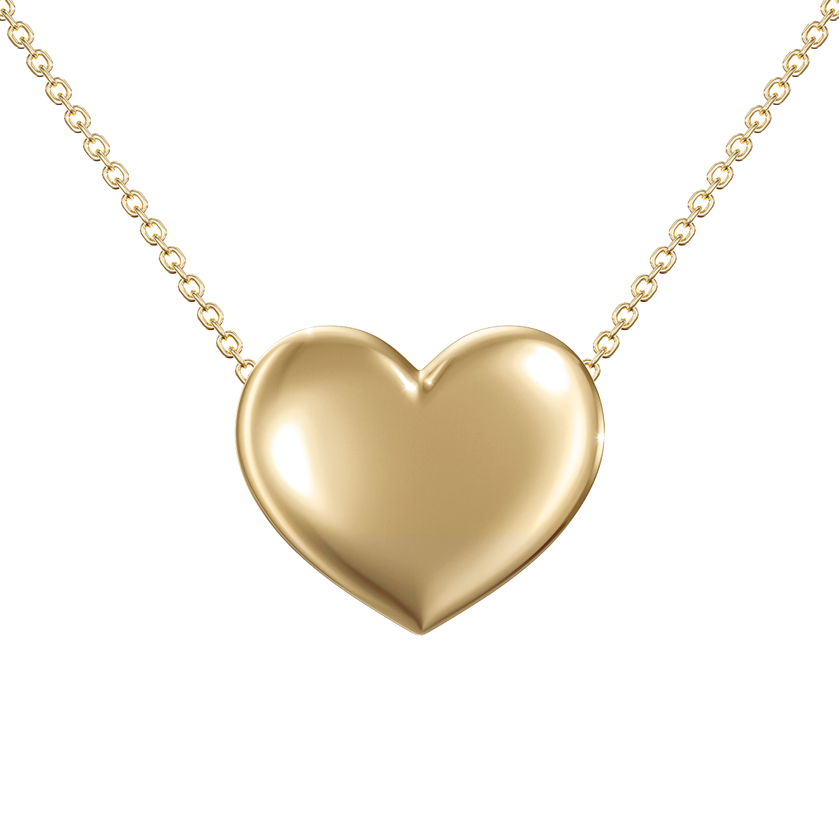 Love in a Jewel Plain Love Heart Pendant