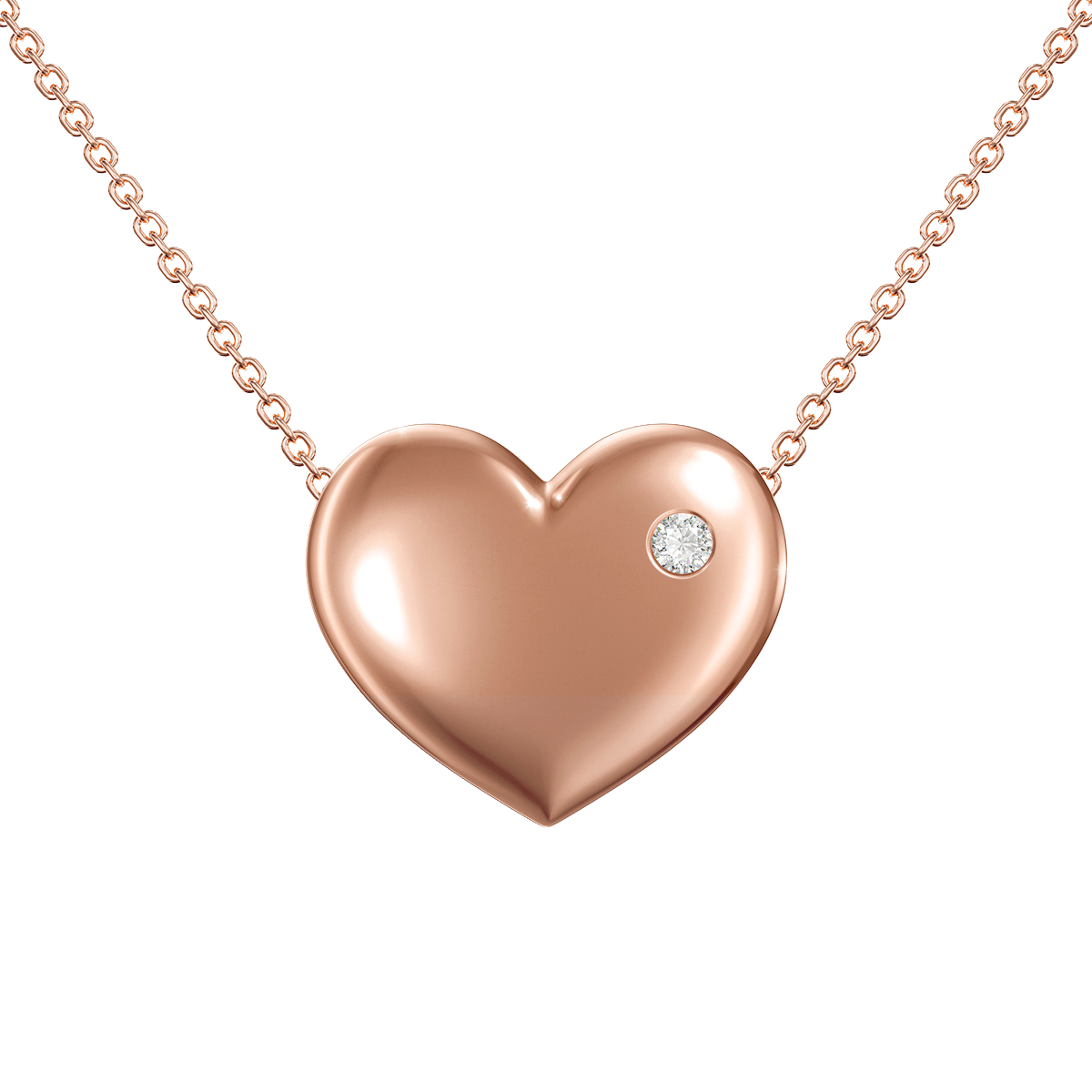Love in a Jewel Heart Pendant
