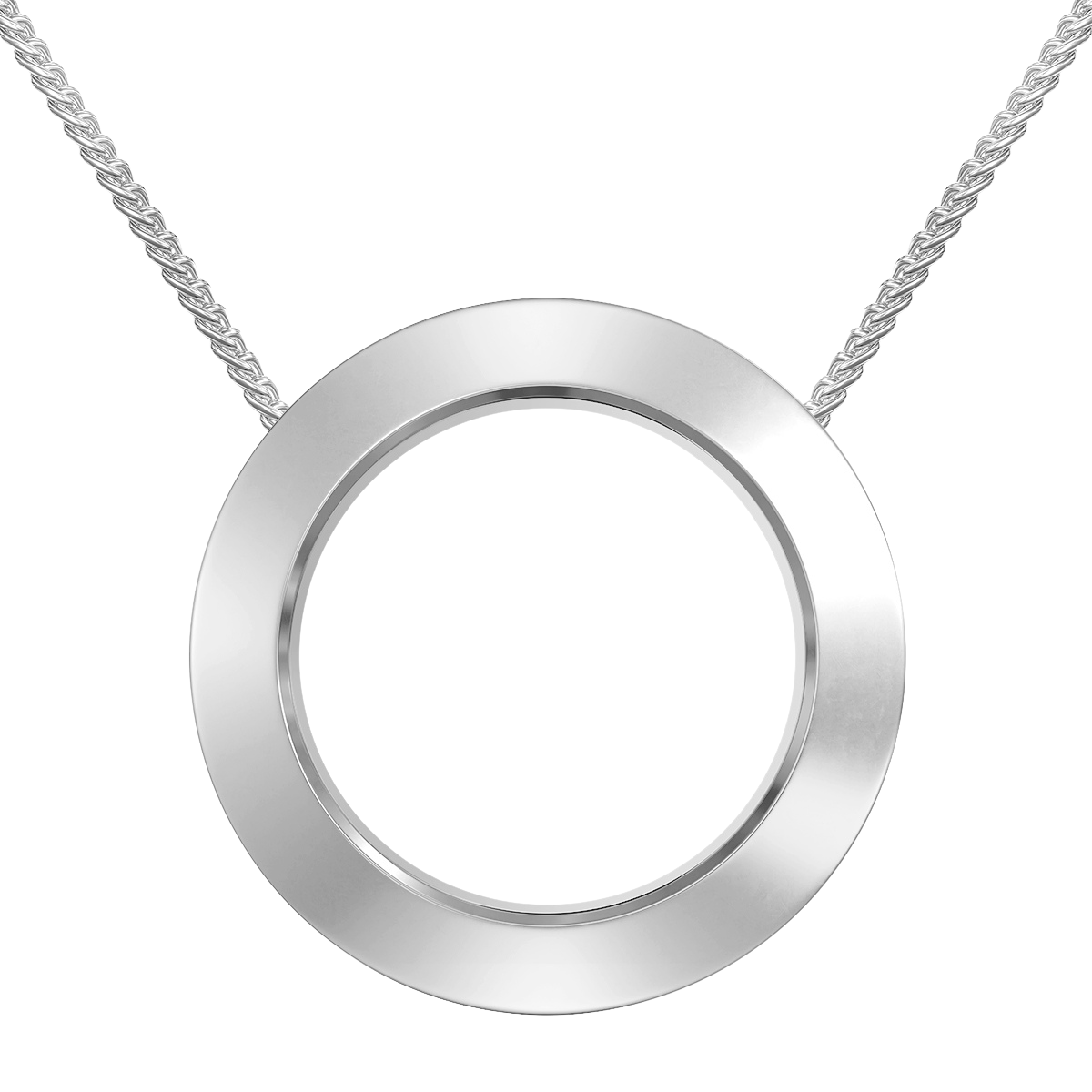 Love in a Jewel Plain Circle of Love Pendant