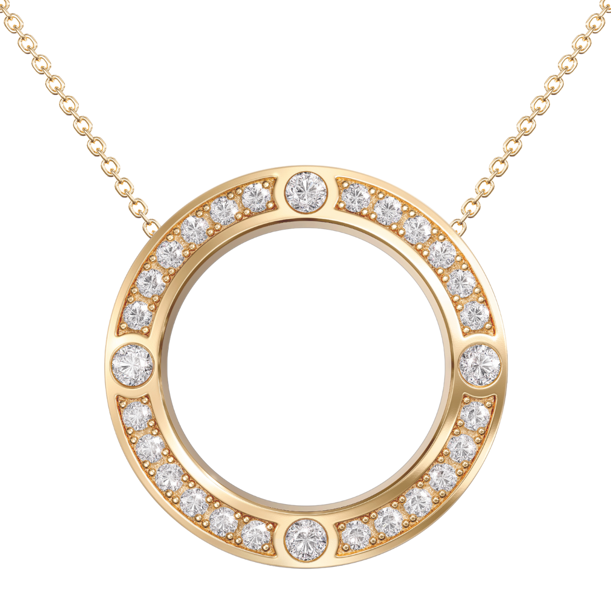 Love in a Jewel Full Circle of Love Pendant
