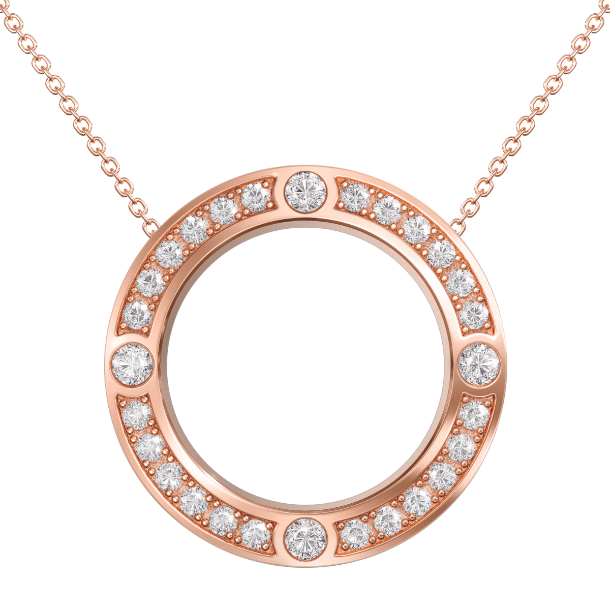 Love in a Jewel Full Circle of Love Pendant