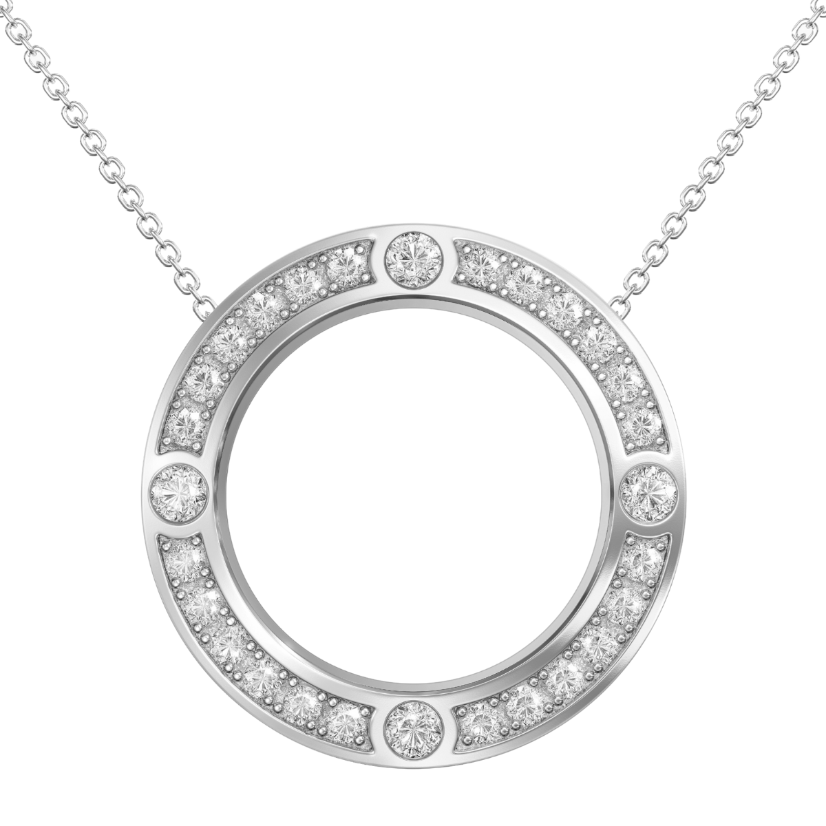Love in a Jewel Full Circle of Love Pendant