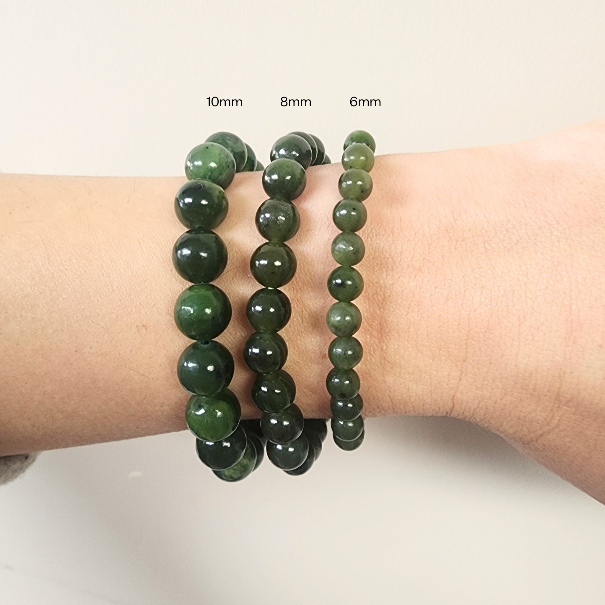 6mm Pounamu Bead Stretch Bracelet