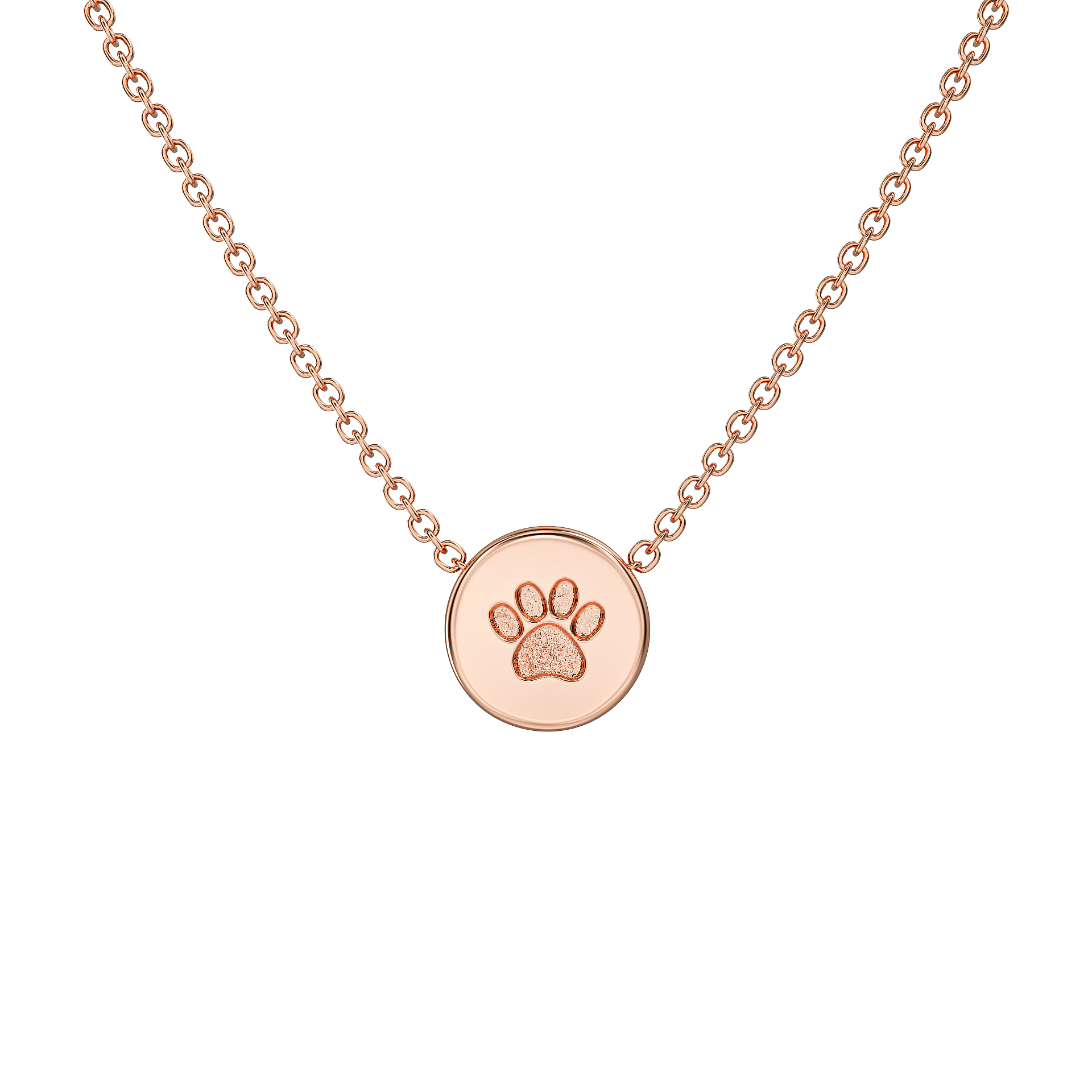 Love in a Jewel Paw Print Chic Pendant