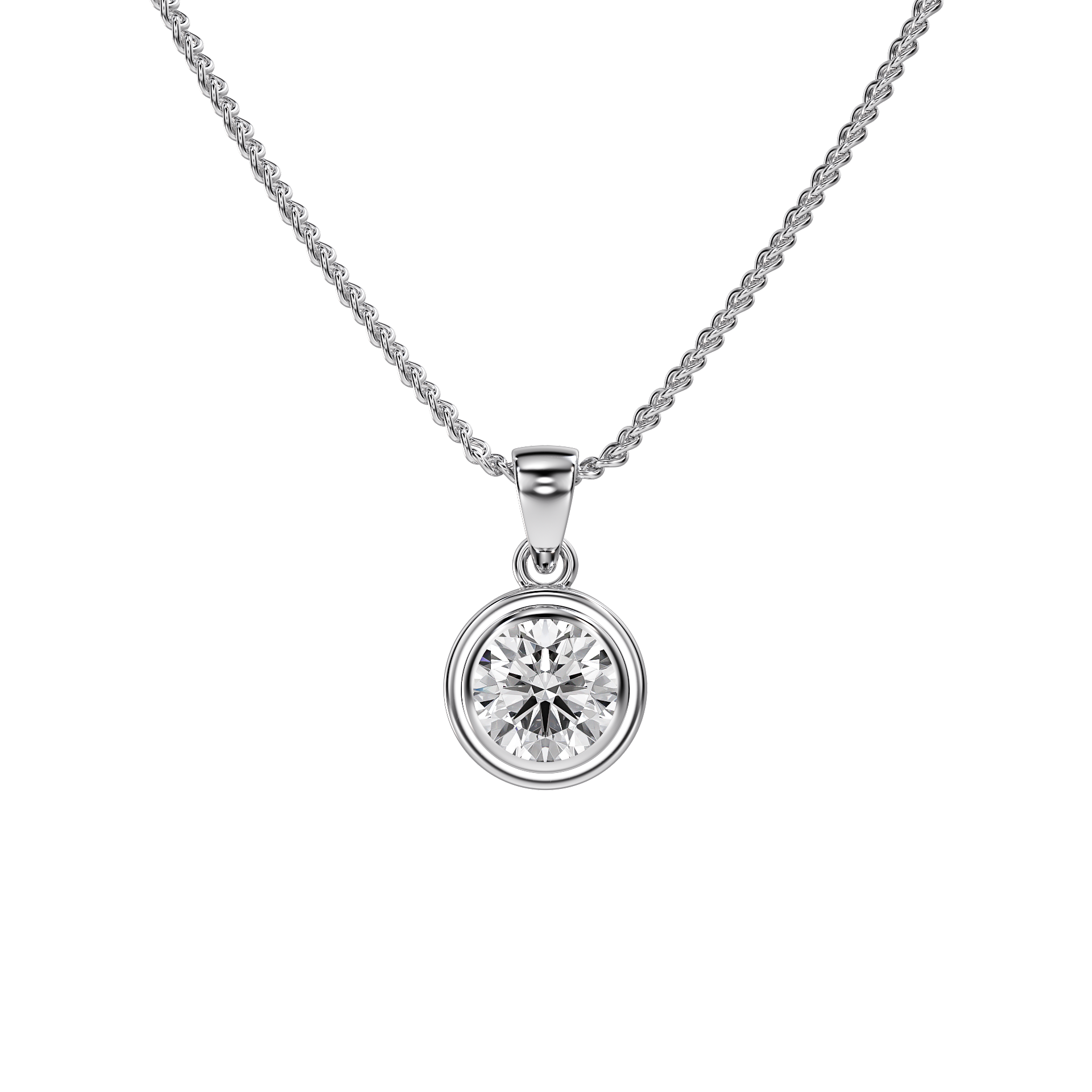 Love in a Jewel Solitaire Pendant
