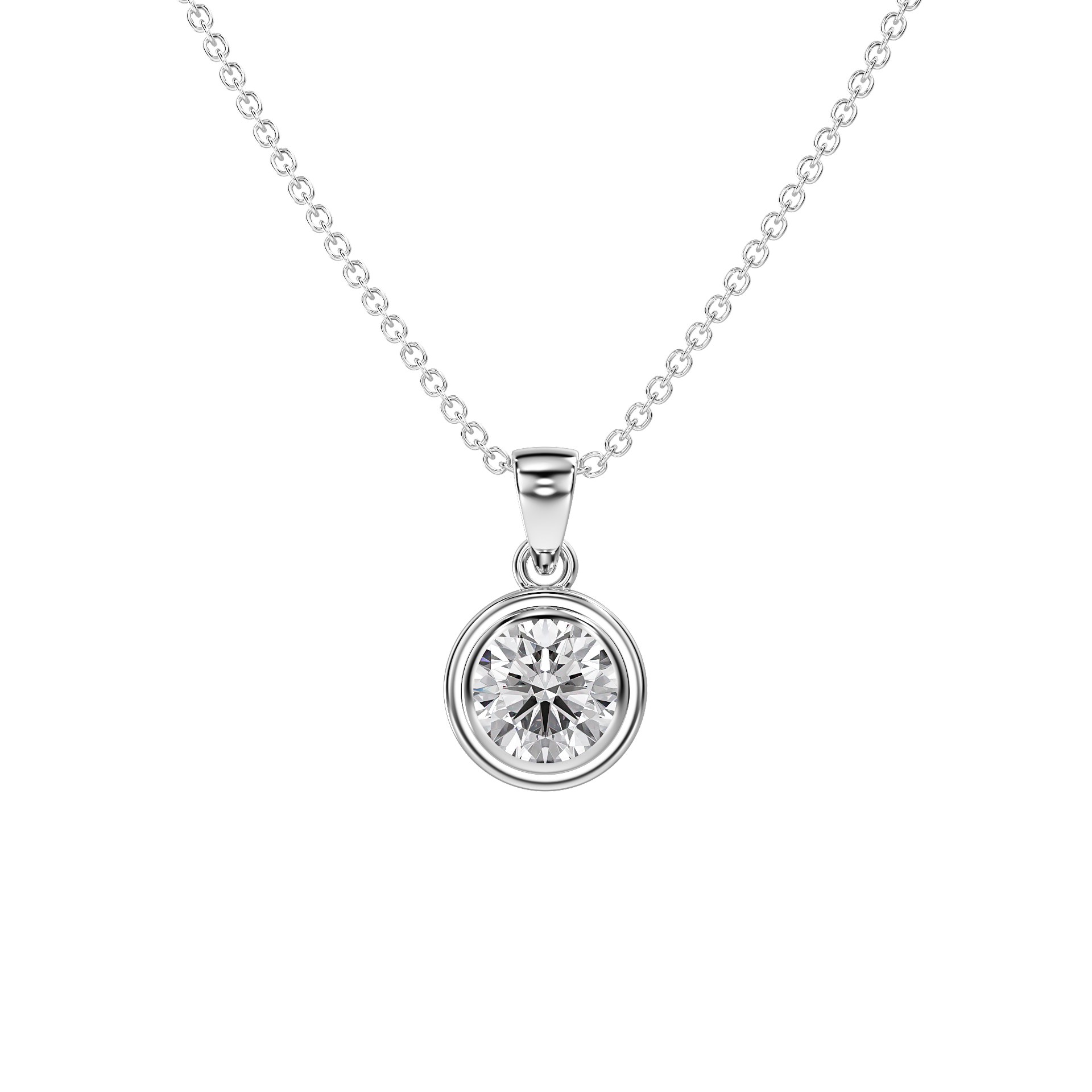Love in a Jewel Solitaire Pendant