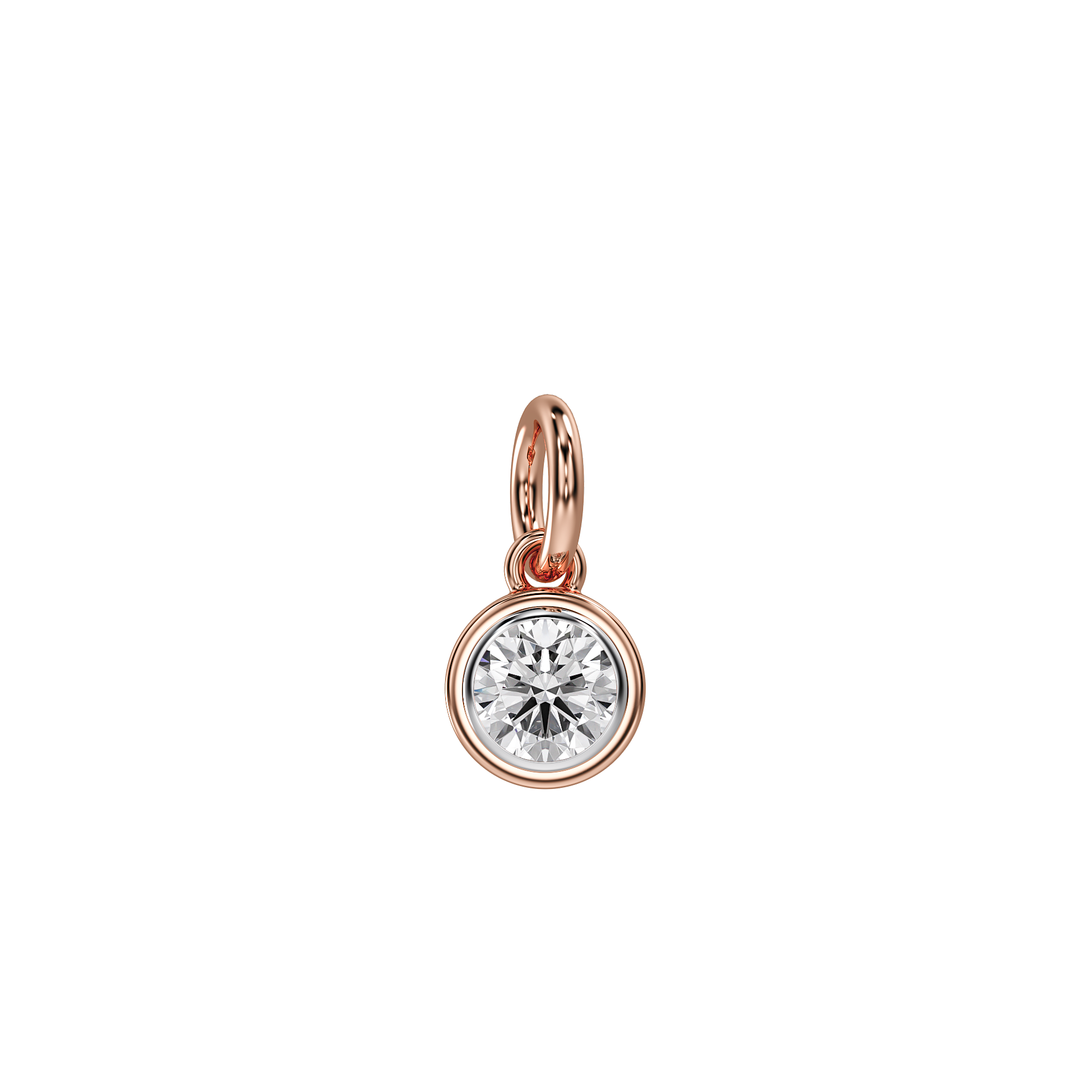Love in a Jewel Solitaire Charm