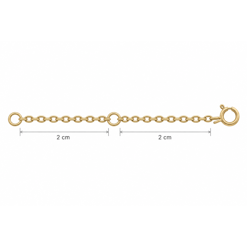 9k Yellow Gold 5cm Extension Chain