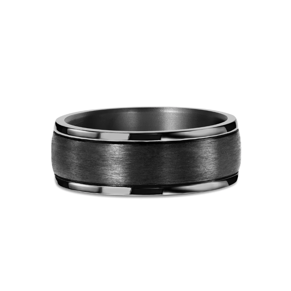 Tantalum & Carbon Fibre Wedding Ring