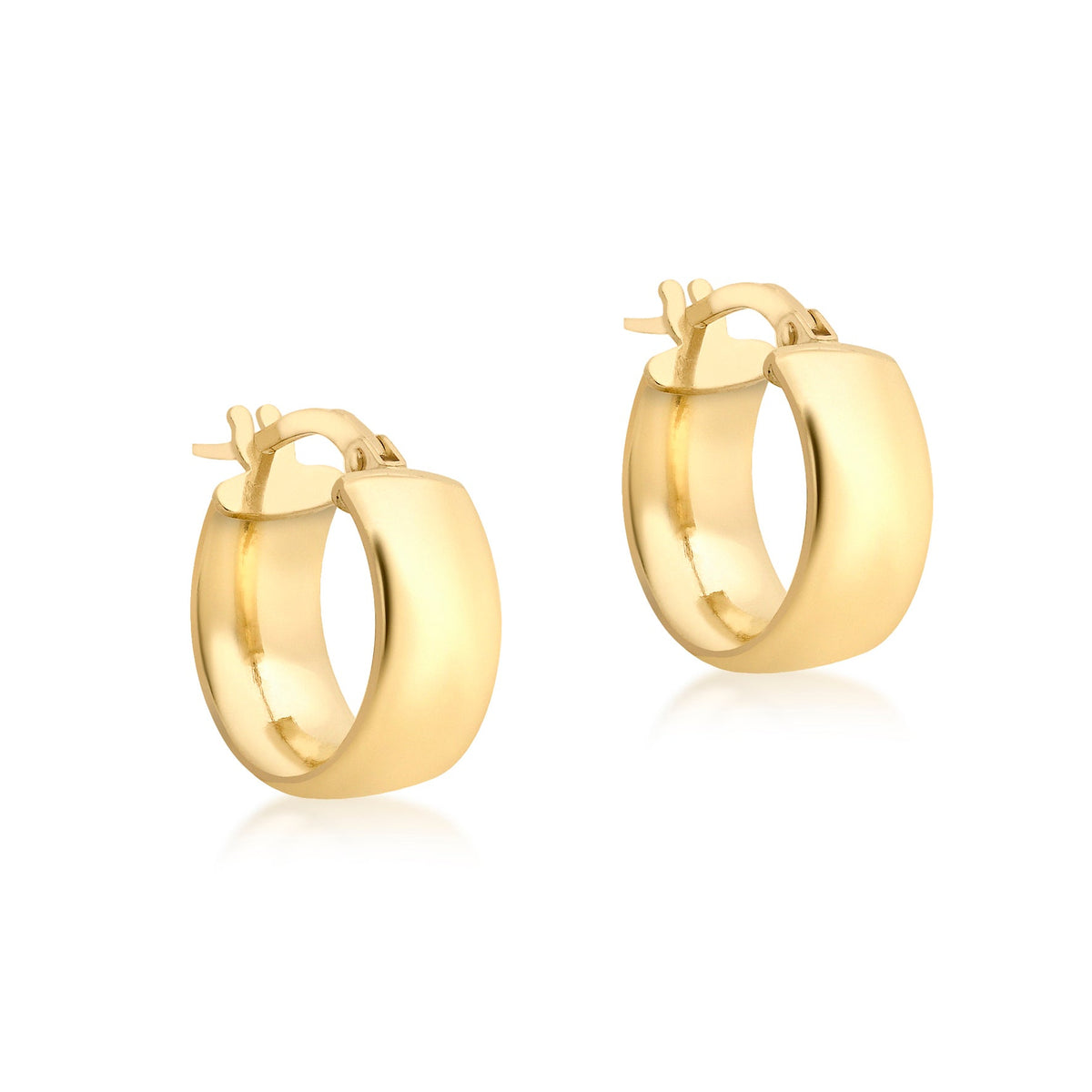 9k Yellow Gold Creole Hoop Earrings